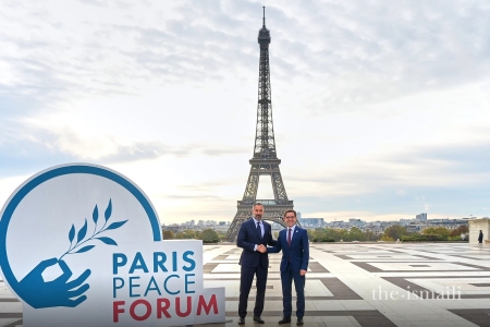 Hazar Imam announces funds for Paris Peace Forum via AKDN