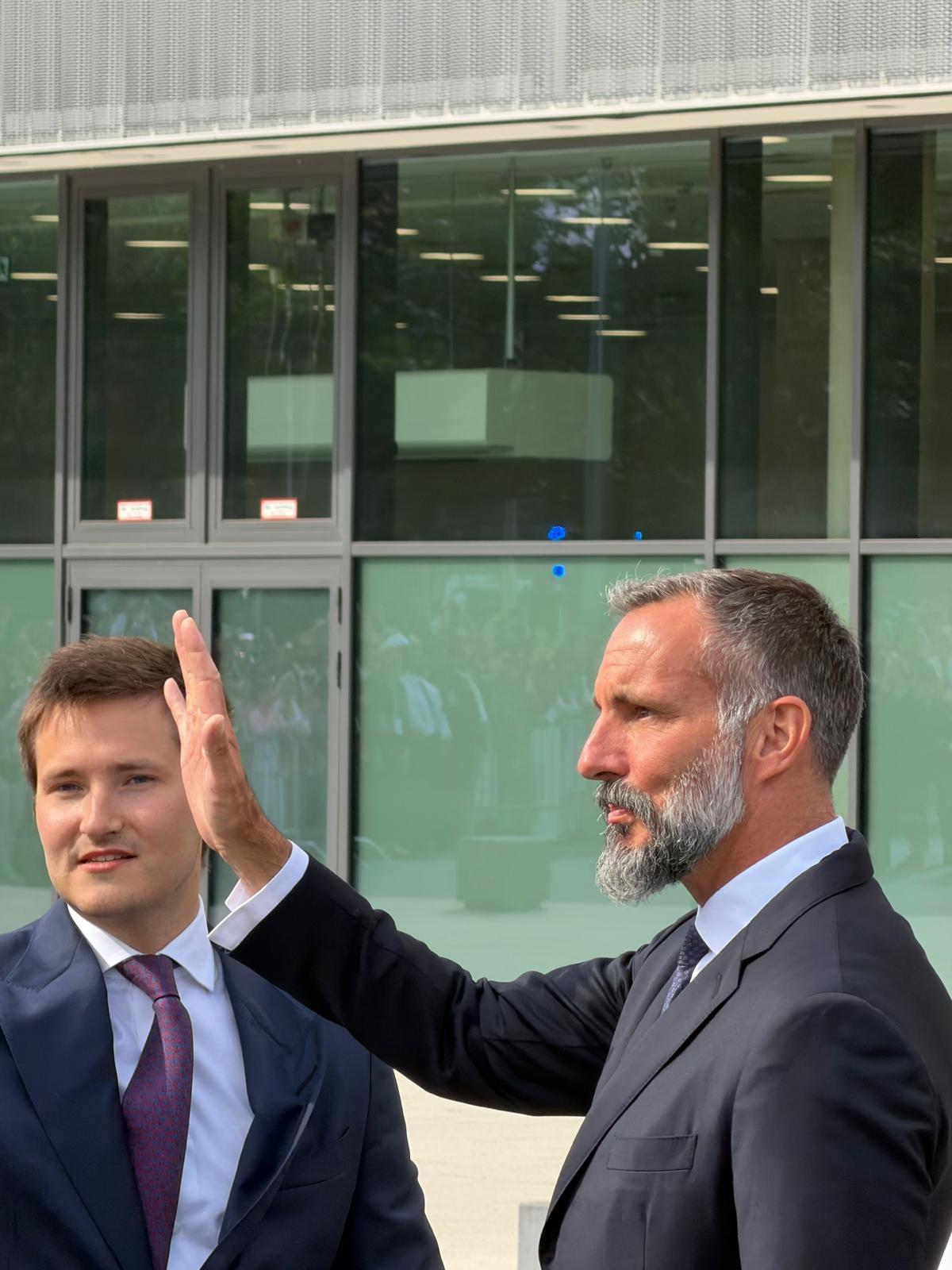 Hazar Imam with Prince Aly Muhammad in Berlin, Germany for mulaquat with Jamat