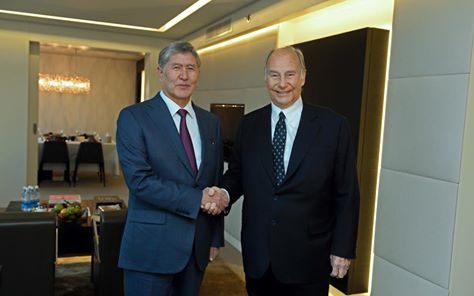 H.H. The Aga Khan meets with president Atambayev of Kyrgyz Republc  2015-03-30