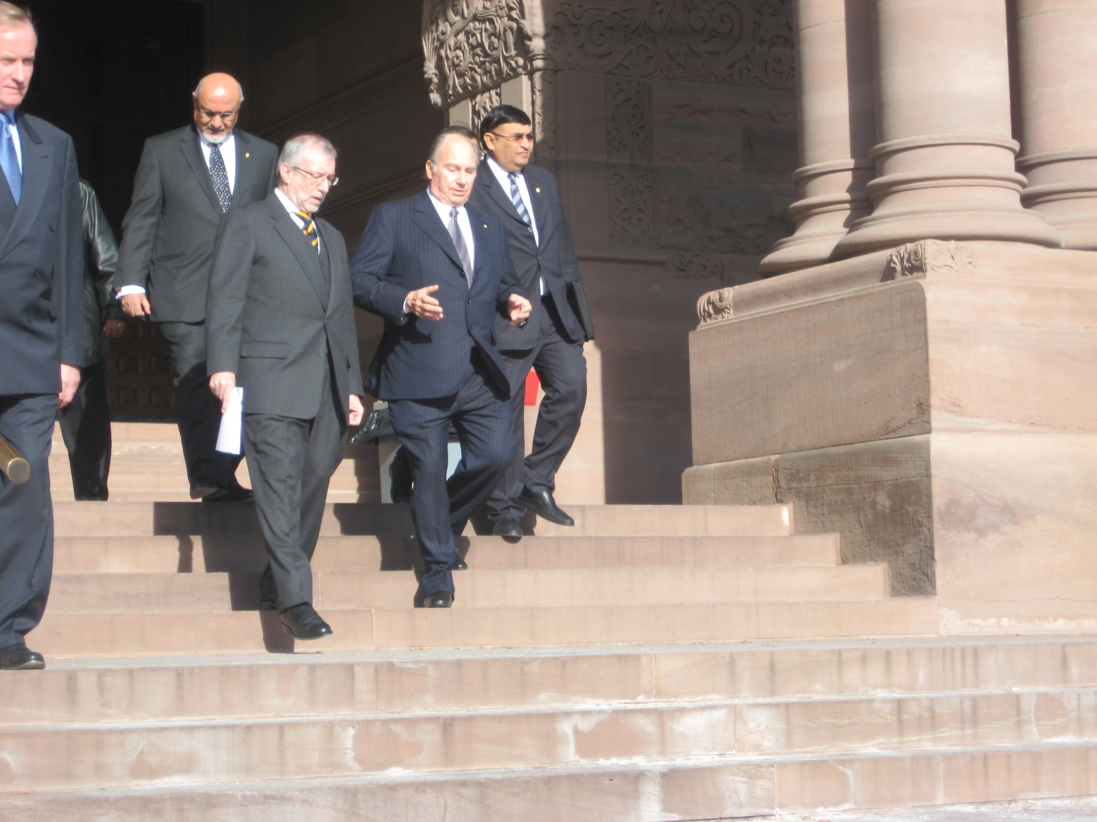 20081123 Canada Toronto After McGuinty Meeting