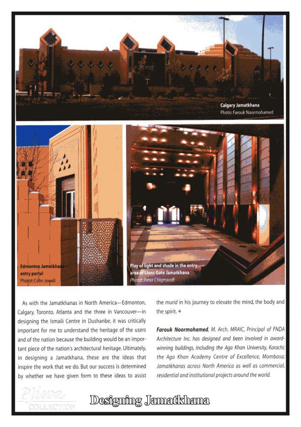 Designing Jamatkhanas II