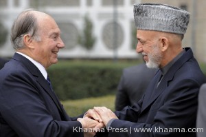 Aga Khan Hails Karzai 300x199