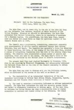 Memorandum to President John Kennedy  1961-03-13