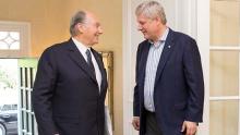 PM Harper, Aga Khan discuss threat posed by violent extremists 2015-05-27