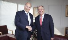 Aga Khan visits UNHCR headquarters to discuss enhanced cooperation