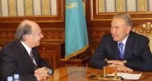 President Nazarbayev, Prince Karim Aga Khan meet - 2008-10-29